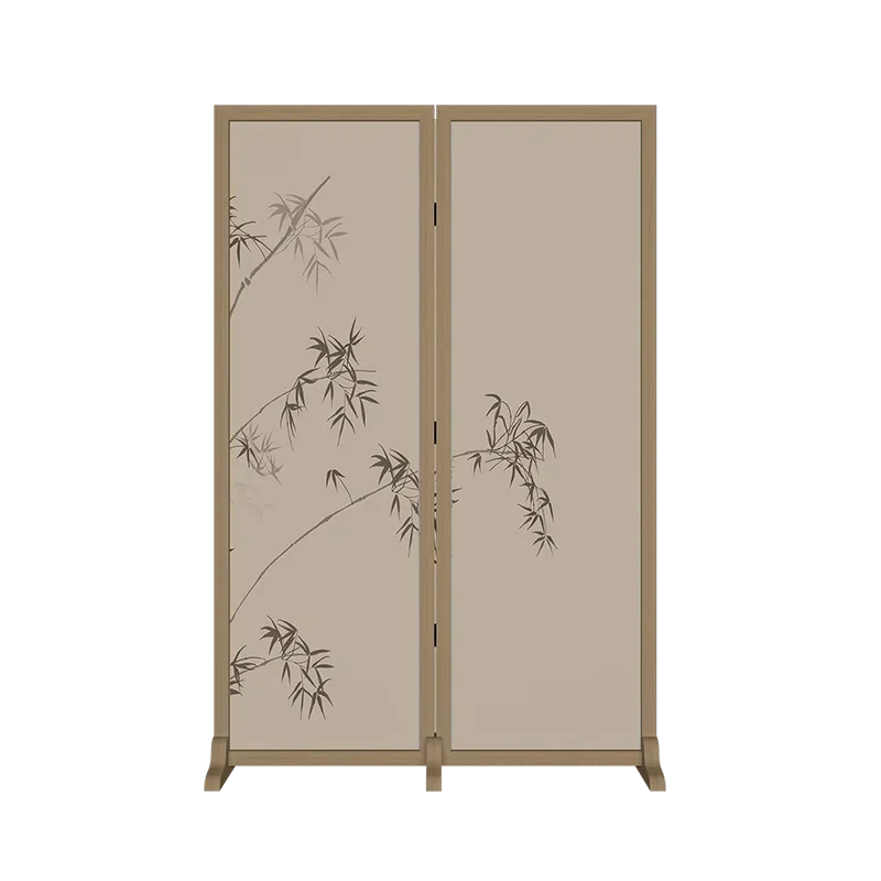 

Bamboo new Chinese folding screen partition living room entrance decoration