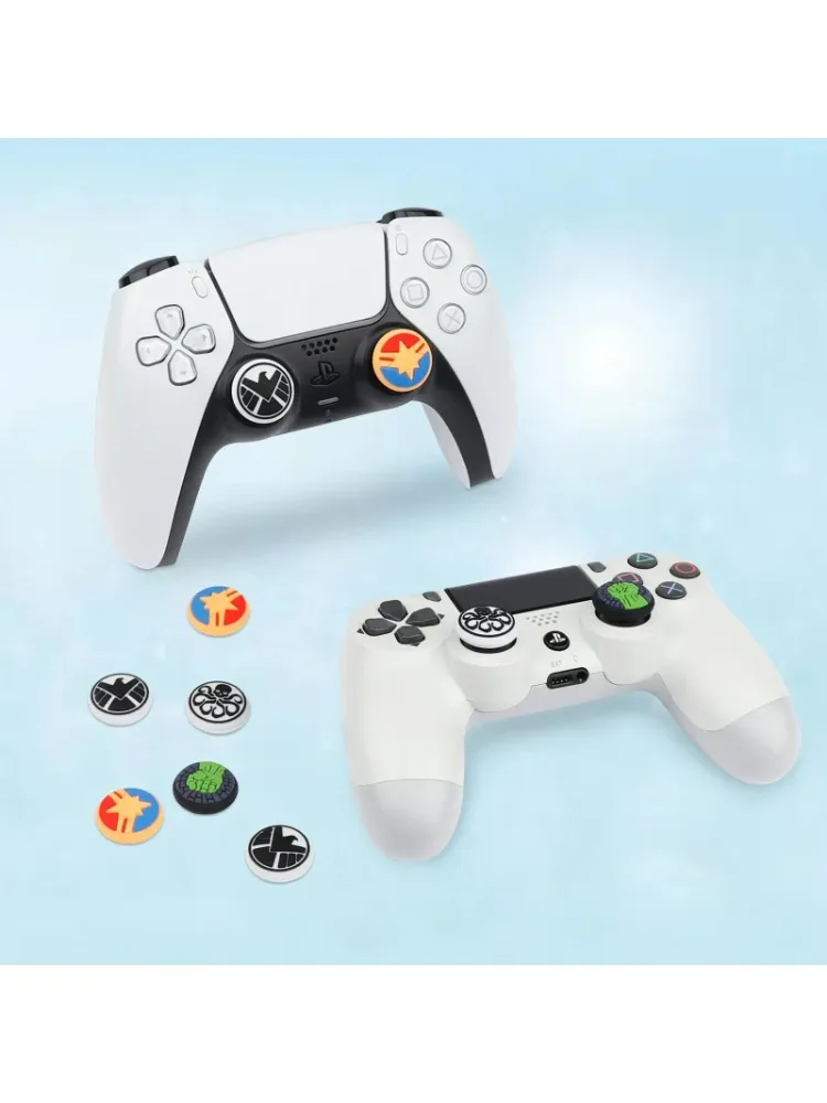 1 par de tampa de aperto de polegar para ps4 ps5 playstation spiderman 5 xbox série xs jogo joystick