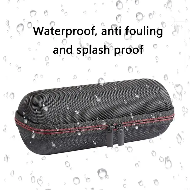 103F Hard Shell Case with Cable Management Pocket for Flip 7 Portable Speaker Devices Shockproof Design