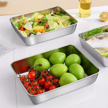 2-Piece Stainless Steel Food Storage Set 6