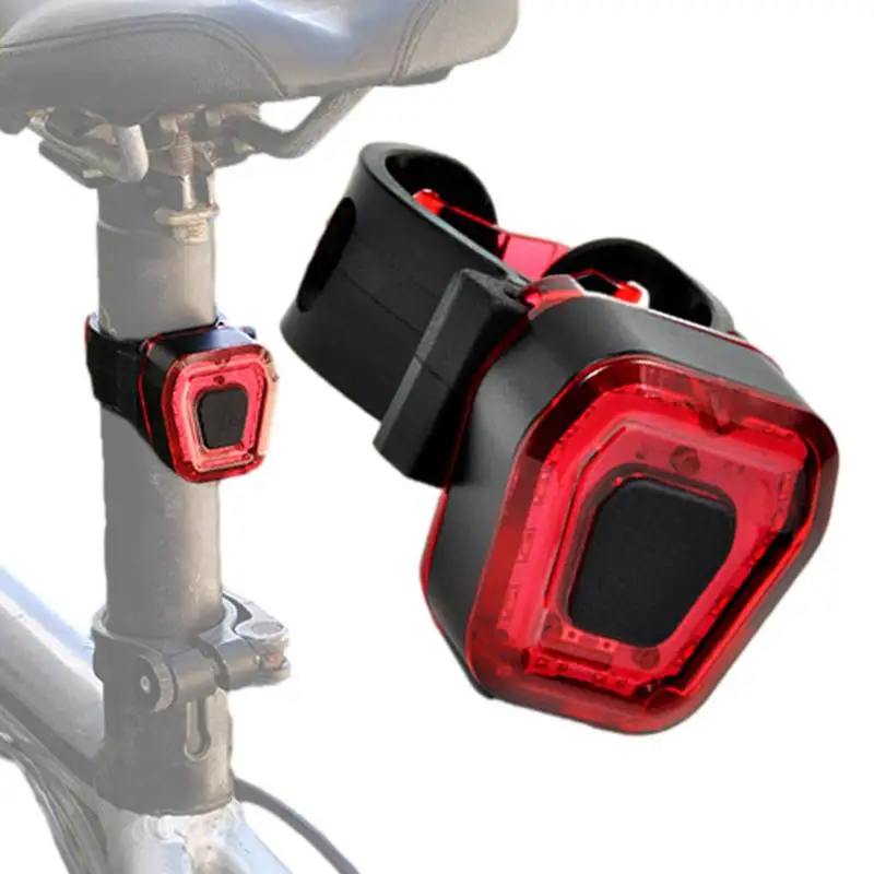 Bike Tail Light 300mAh USB Rechargeable Bike Brake Lights 5 Modes Safety Red LED Taillight Waterproof Rear Bicycle Flashlight