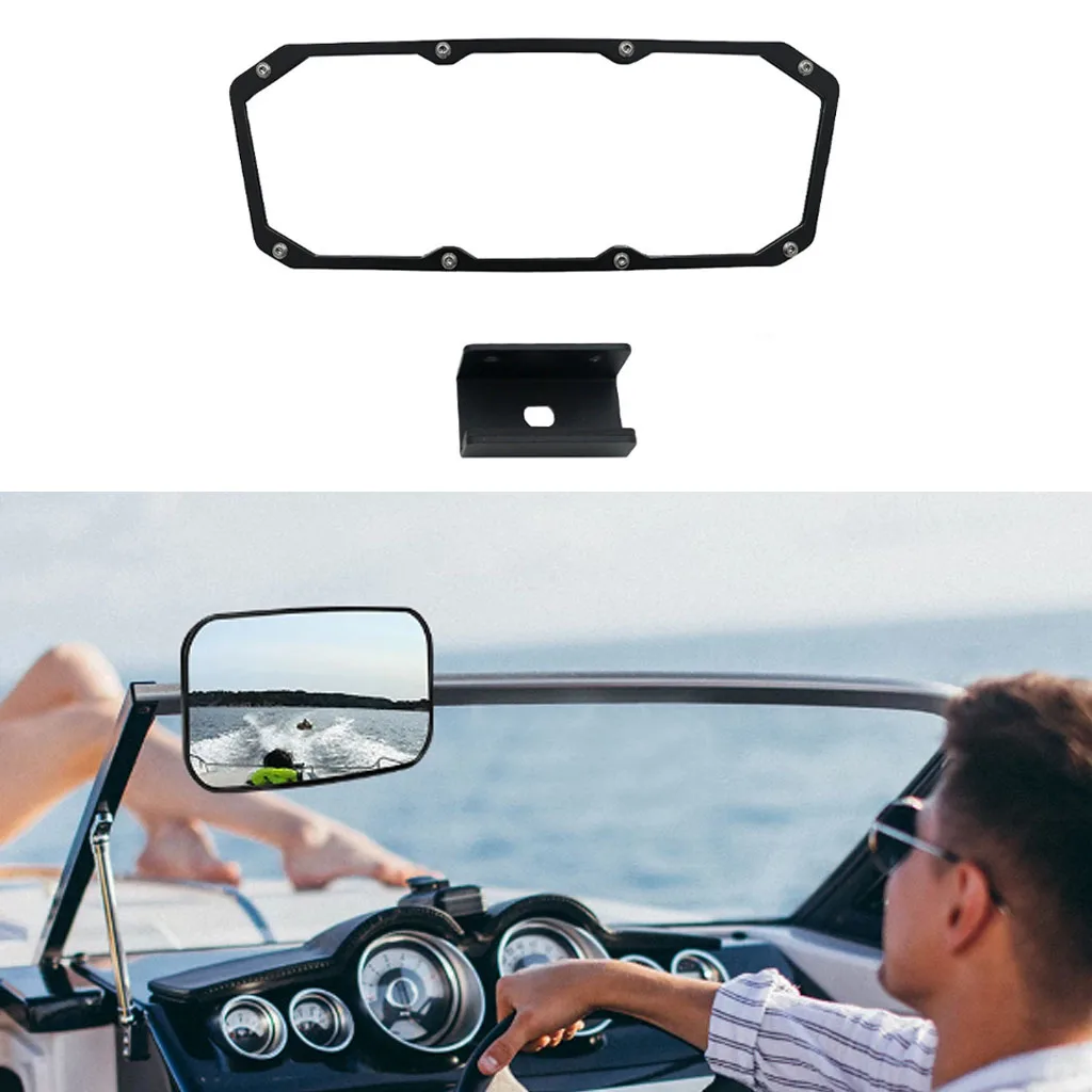 For Jet Ski Boat Watersport Personal Watercraft PWC Surfing Mirror Boat Accessories Marine Universal Marine Rear View Mirror