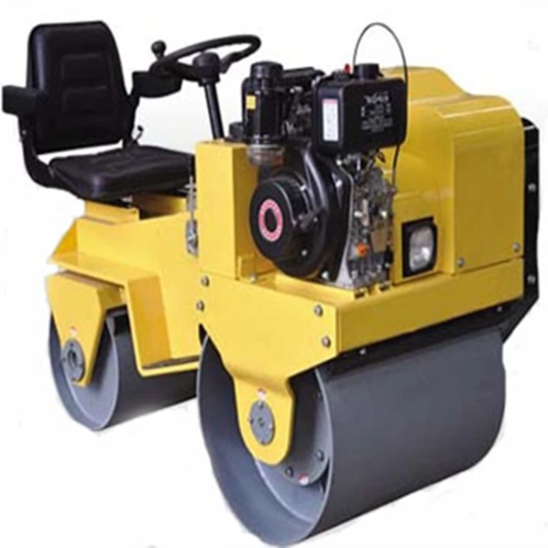 Small car roller Double steel wheel Vibration roller Groove driving roller Compactor