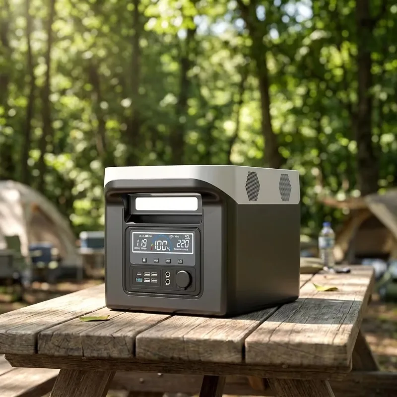 1200W 1500W Portable Power Station Lithium Battery Digital Display for Outdoor RV Emergency Backup