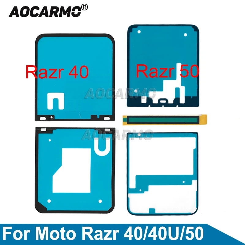 

Aocarmo большая наклейка на дисплей для Motorola MOTO Razr 40 50 Ultra 40U, передний ЖК-скин + задняя клейкая замена