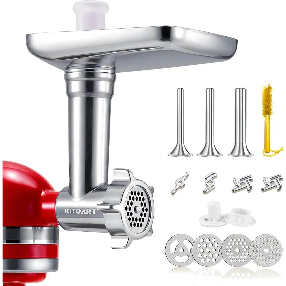 

Meat Grinder Attachments for Mixers, Meat Grinder, Sausage Stuffer, Perfect Grinder Attachment for KitchenAid