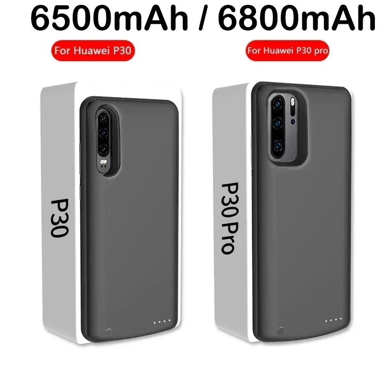 6800mAh External Backup Battery Charger Case for Huawei P30 Pro P40 Pro Battery Case for Huawei P40 P30 Power Bank Charger Case