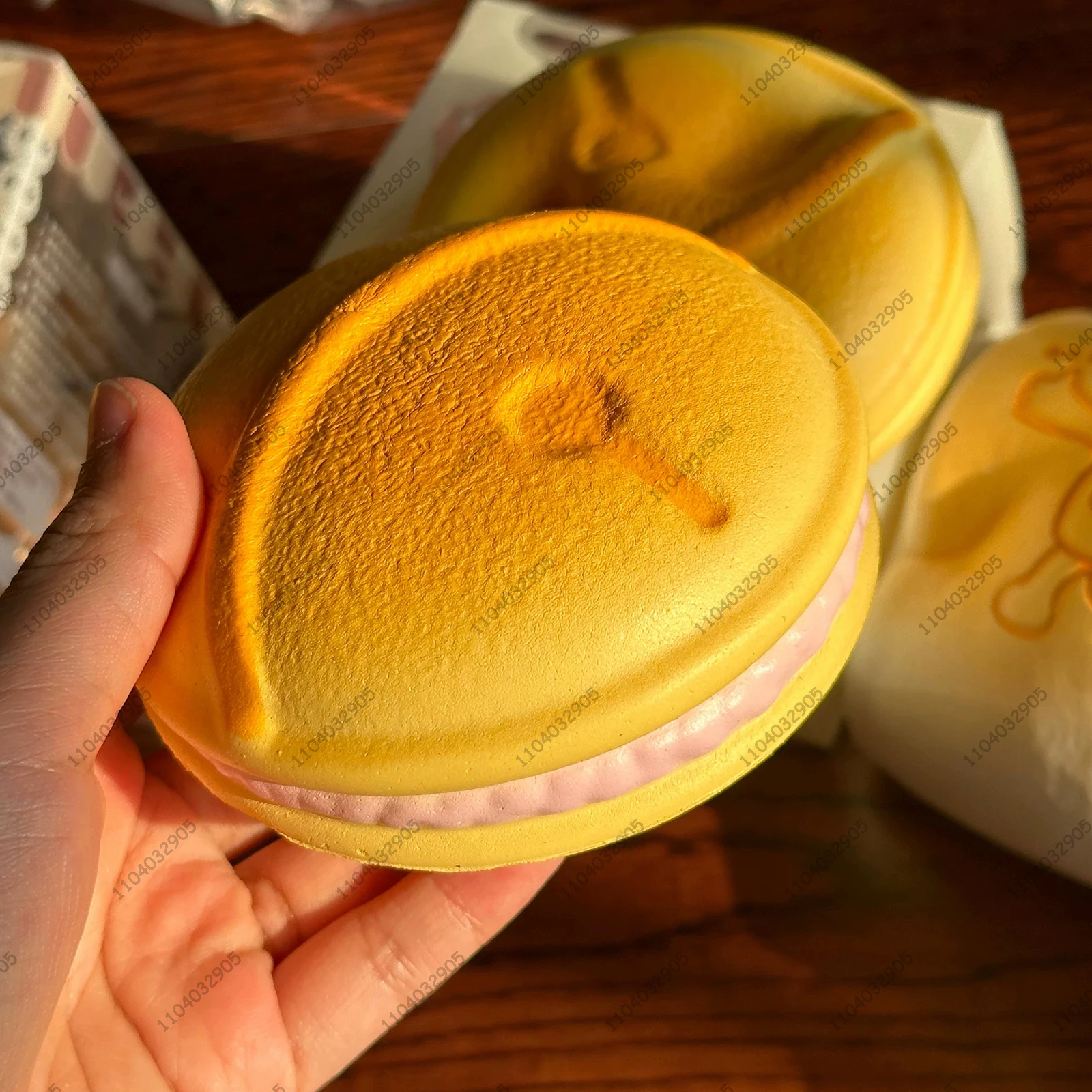 Dorayaki Wet Rebound Slow Rising Squishy Toys Red Bean Pastry AMSR Stress Relief Fidget Toys for Adults School Recess Desk Toys