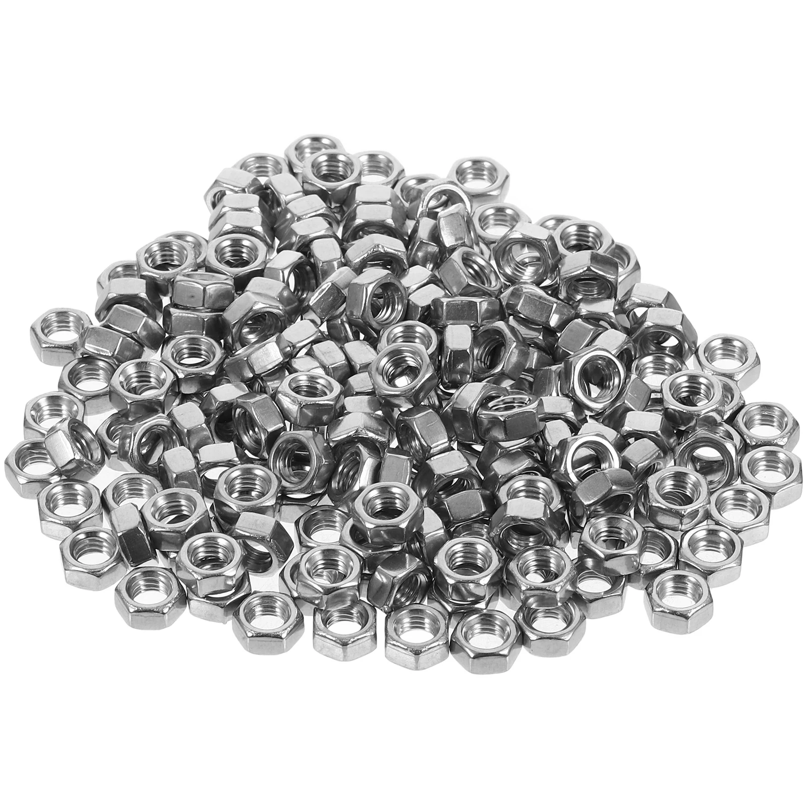 

180pcs Hexagon Set 304 Stainless Steel Thread Fastening For Machinery Automotive Hardware Fasteners Lock Nut Thread Nut Set