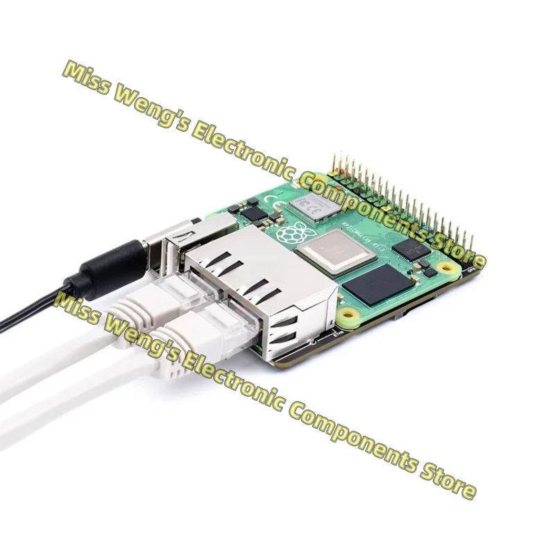 CM4 Dual Gigabit Ethernet Papan Ekspansi Onboard Micro SD/Antarmuka Kipas Cangkang Logam CM4-DUAL-ETH-MINI DUAL-ETH-MINI-BOX