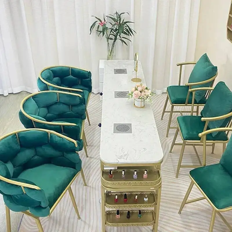 White Nail Table Professionals Commercial Designer Portable Table Manicure Technician Mesa De Manicure Nail Furniture MQ50NT