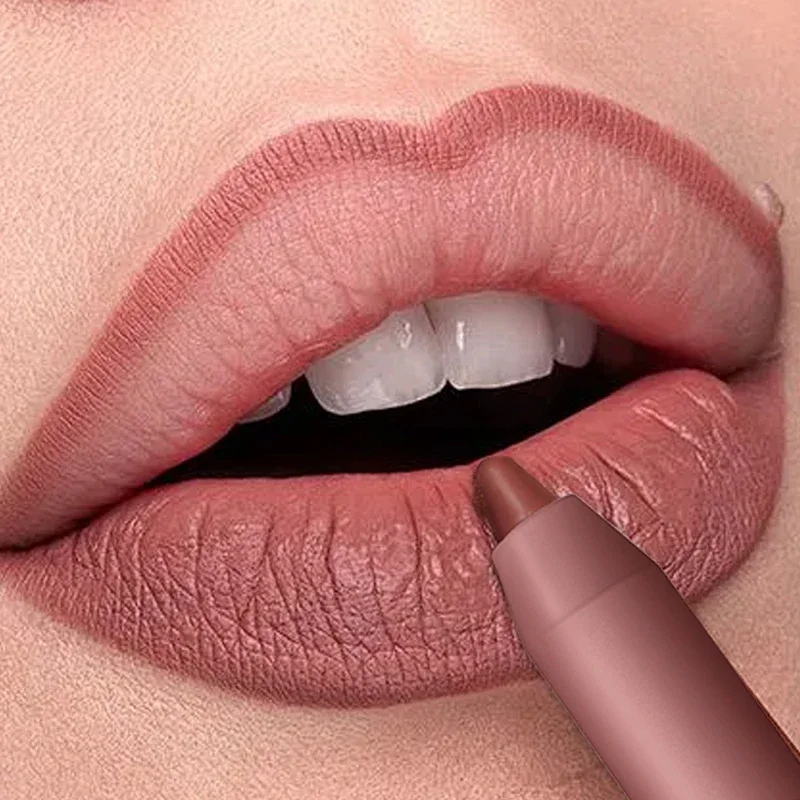 Matte Lasting Lip Liner Pen Nude Moisturising Nonstick Cup Lip Fille Pencil Sexy Easy Wear LipLiner Lipstick Waterproof LipGloss