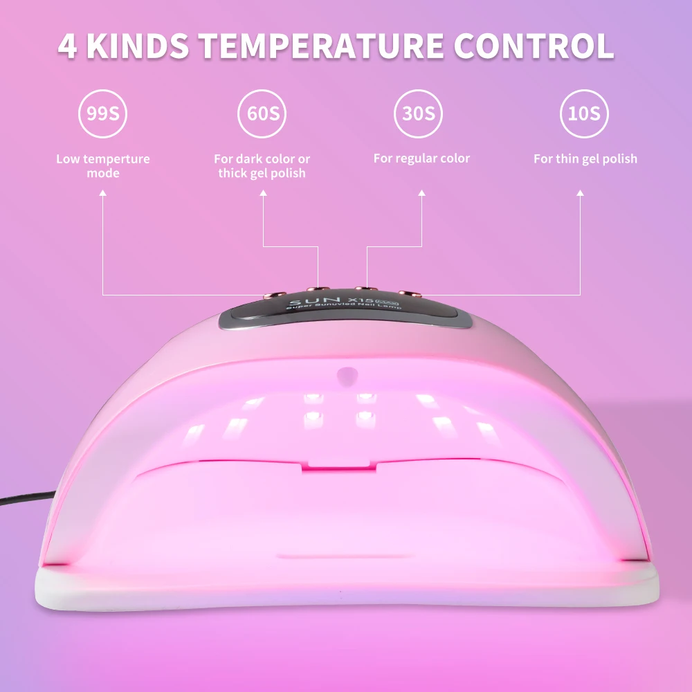 Super UV/LED Nail Dryer Lamp Have 4 Timer Modes LCD Display Quick Drying with 66/72 LEDS Nails Fordrying Dryer for Acrylic Gel