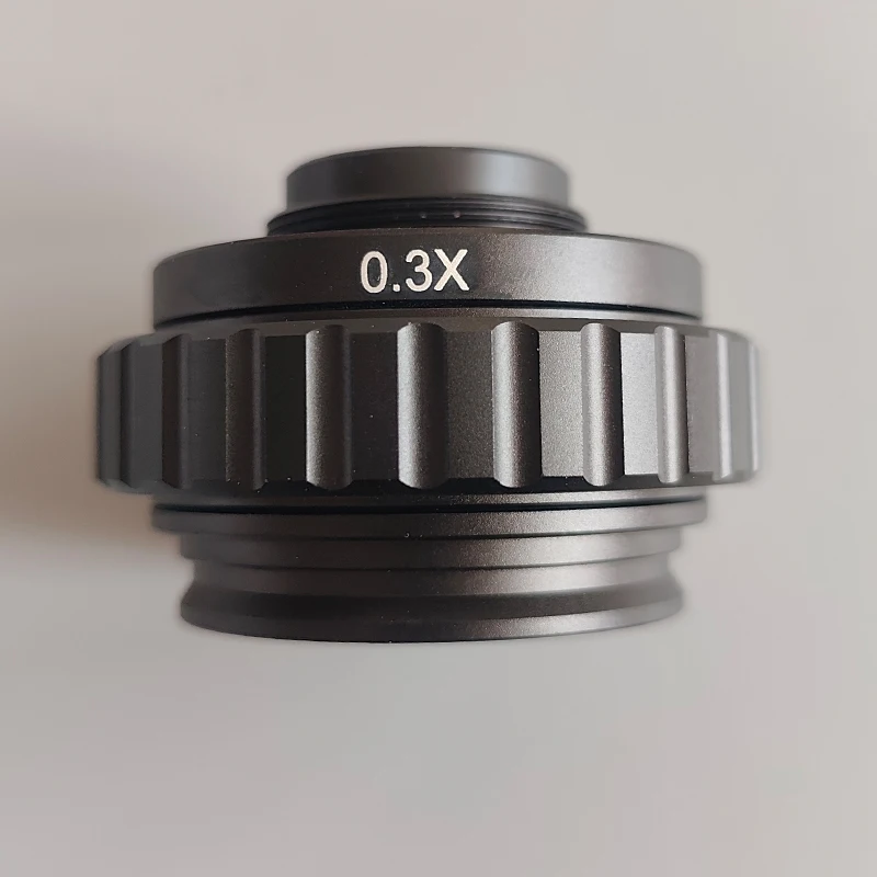 CTV 0,3X 0,35X 0,4X 0,5X 1X Adapter obiektywu z mocowaniem C do mikroskopu stereoskopowego Trinocular Simul Focal 38MM Interfejs Microscopio Camera — zdjęcie 4