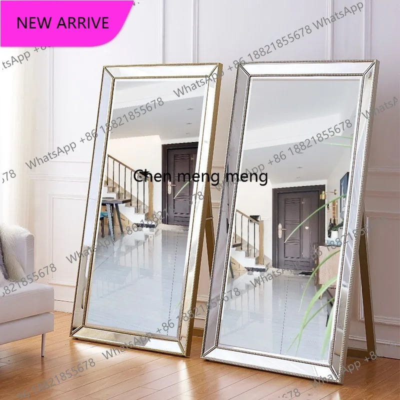 A139Dressing mirror wall hanging full body floor three-dimensional mirror clothing store fitting mirror