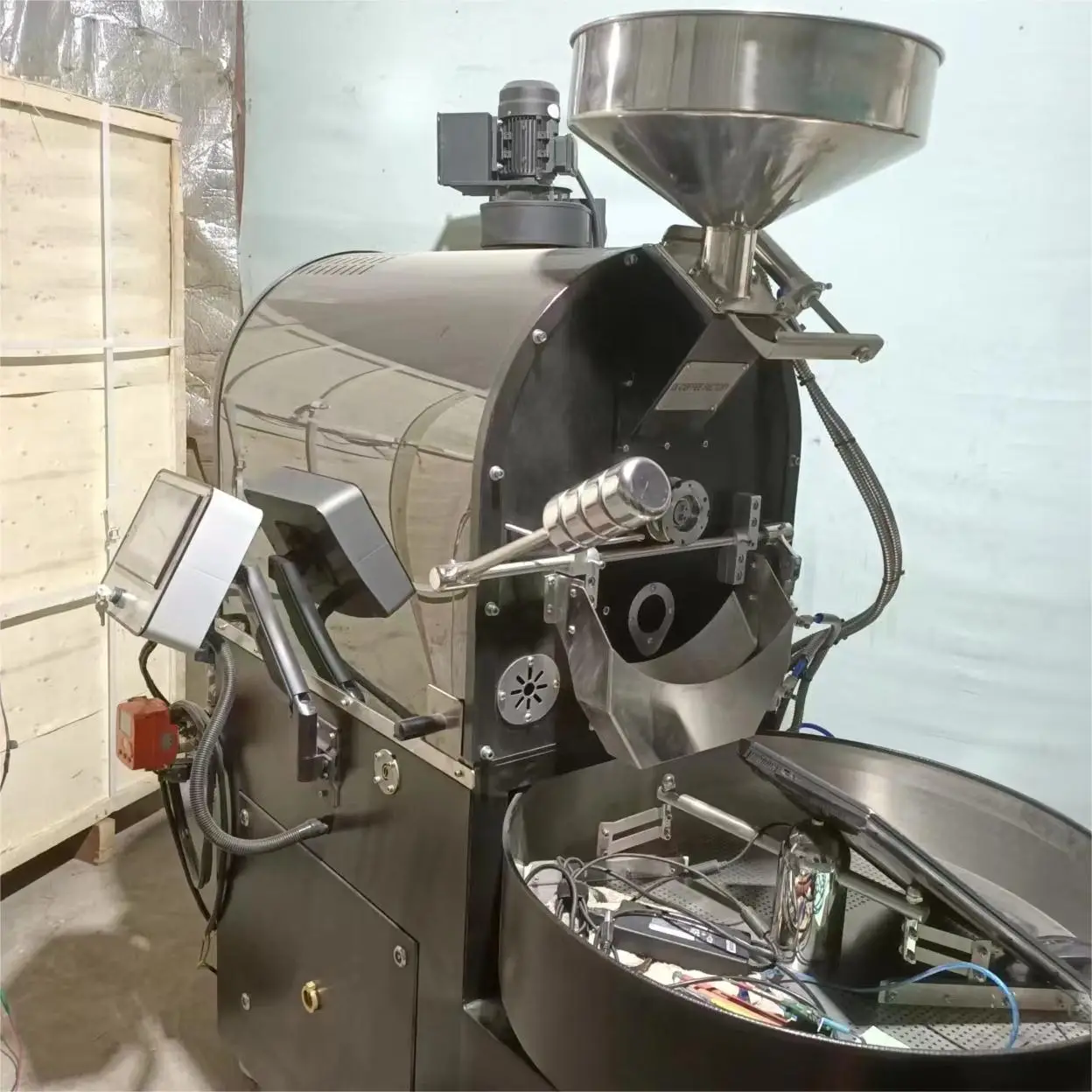 Wintop سعر المصنع مباشرة 2 كجم 3 كجم 5 كجم 6 كجم 12 كجم 15 كجم محمصة قهوة غاز ماكينة تحميص القهوة