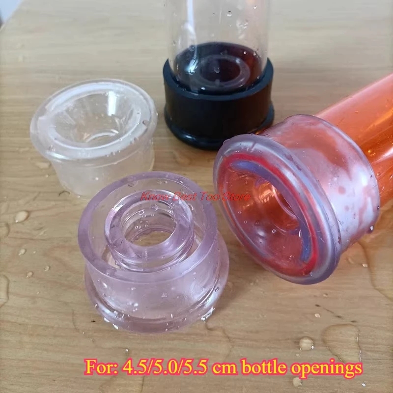 Bottle Mouth Silicone Cover for 4.8 to 5.5 cm Bottle Sealing Ring Rubber Gasket Vacuum Pump Exercise Machine Accessories