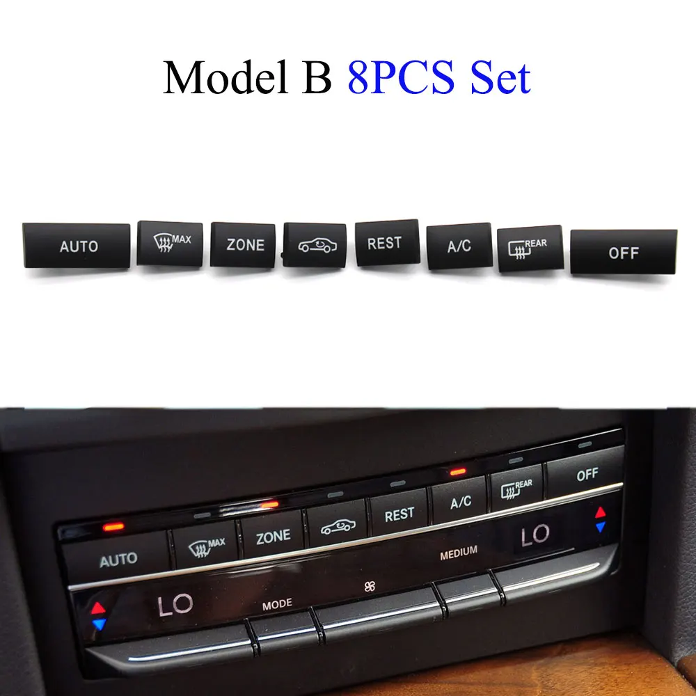 7PCS/8PCS Center Air Conditioning Heater Button AC Climate Control Switch Set For Mercedes Benz E Class W212 W207 E300 E350 E400