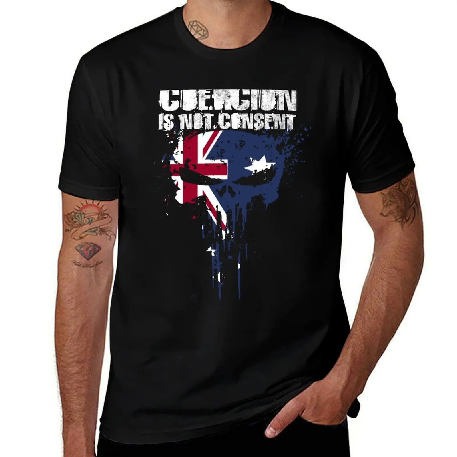 Coercion Is Not Consent T-Shirt All Match Print Short Sleeve Top T-Shirt