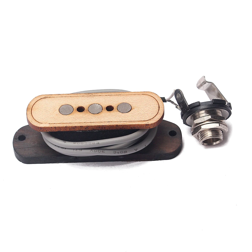 

Three string Cigar Box Guitar Pickup Pickup Maple Wood Magnetic Guitar Cigar Box Replacement Lightweight Coil Protection