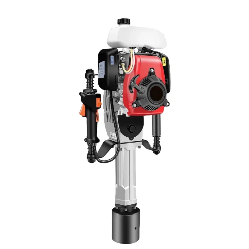 

New Pile Driver Gasoline-powered Small Railway Project Emergency Construction Orchard Wood Pile Triangle Steel Electric