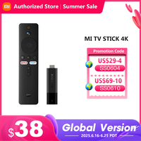 Global Version Xiaomi Mi TV Stick 4K Android 11 Portable Streaming Media 2GB 8GB Multi Language BT5.0 TV Dongle