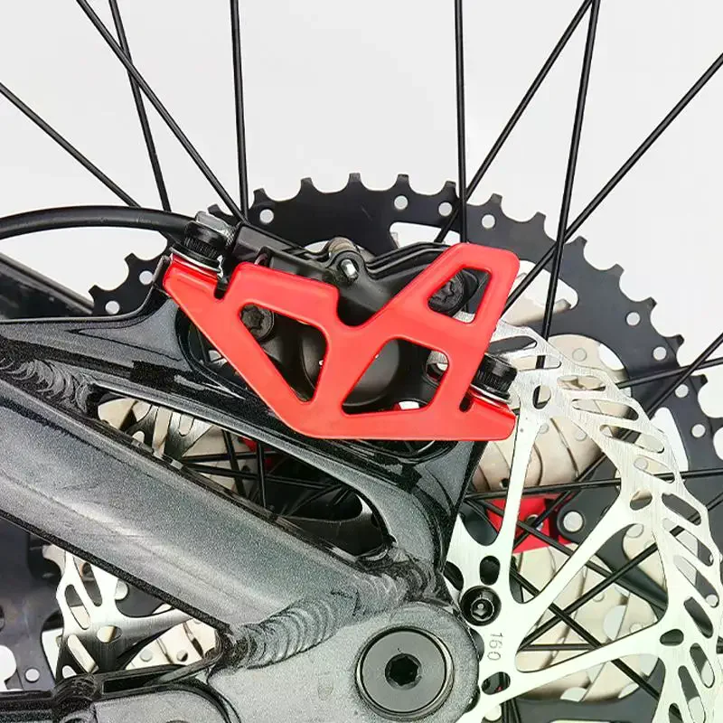 CNC Aluminum Alloy Mountain Bike Rear Caliper Guard Plate Rear Brake Pump Protector Pump Protective Cover Easy Install