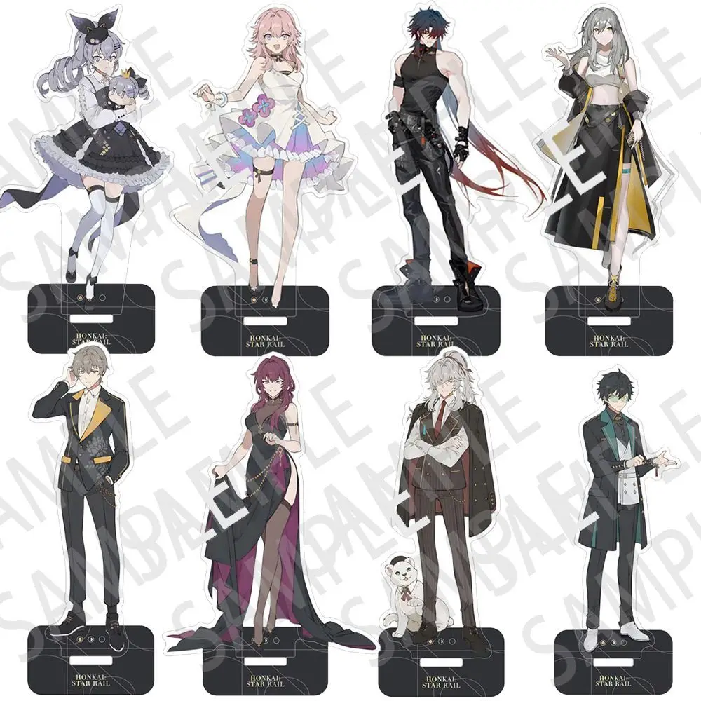 Honkai:Star Rail Multiple Roles Interaction 15cm Interlayer Acrylic Figure Stand Model Plate Standing Ornaments For Fans Gifts