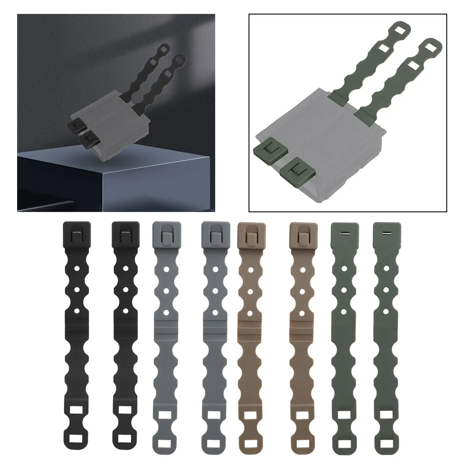 2개 시스템 말리스 클립 스트랩 버클 나일론 탄창 파우치 액세서리