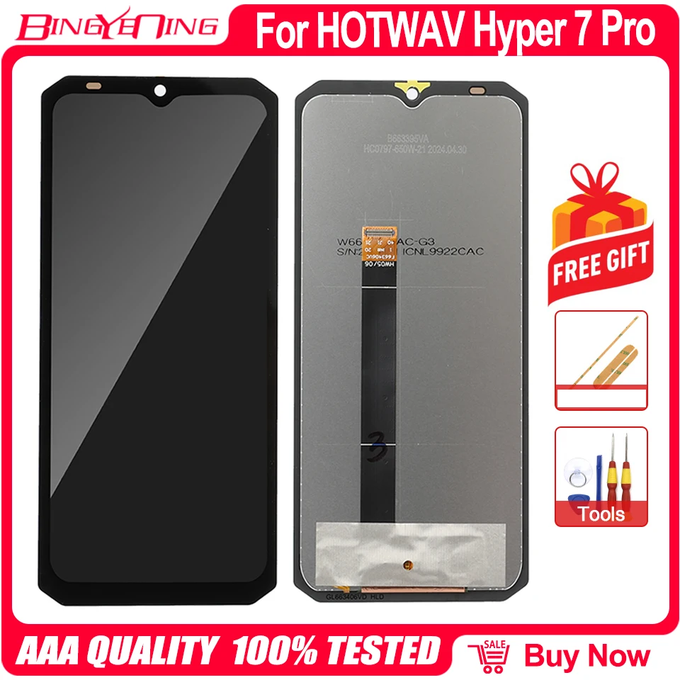 الأصلي ل HOTWAV Hyper 7 Pro Cyber 15 Hyper 7S شاشة الكريستال السائل مجموعة المحولات الرقمية لشاشة تعمل بلمس 100% جديد LCD تعمل باللمس محول الأرقام