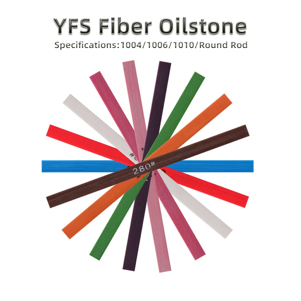 1 Pcs 150-1500# YFS Fiber Oilstone Whetstone Abrasive Rod For Mold Polishing After EDM 1004/1006/1010/Round Rod