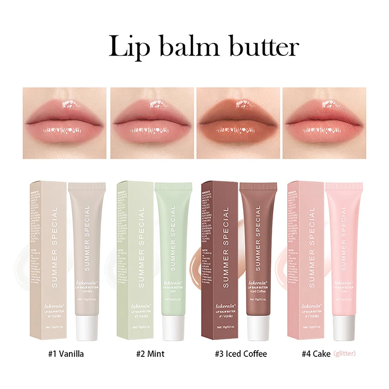 4pcs Lip Balm Deep Moisturizing Lip Glaze Improve dryness Smoothing Lip Lines Long-Lasting Nourishment Lip Balm Daily Lip Care