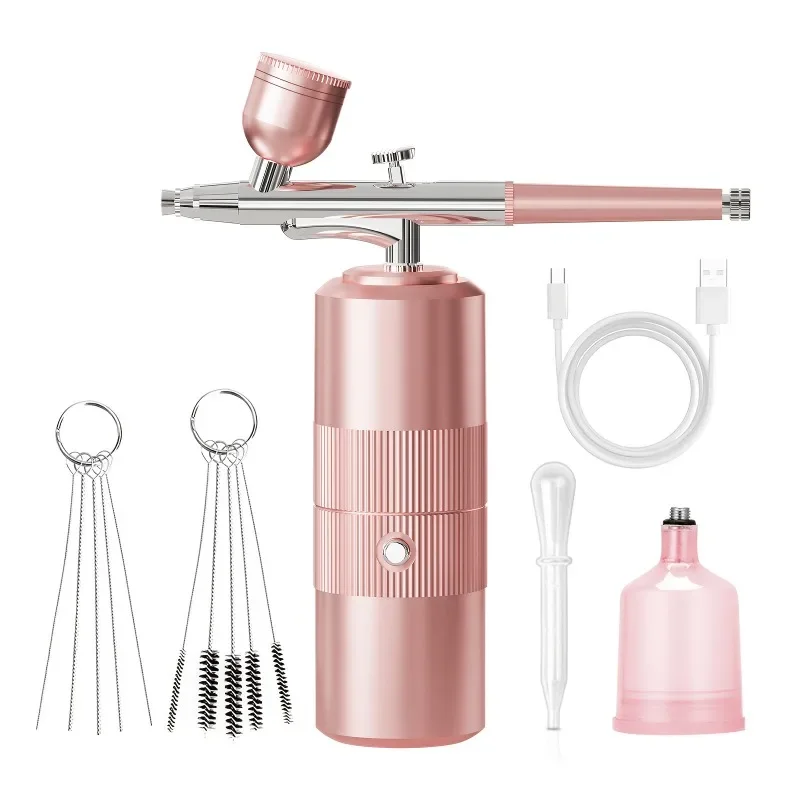 Airbrush Kit with Compressor Rechargeable Cordless Air Brush Set Handheld Airbrush Gun Machine Portable Airbrush