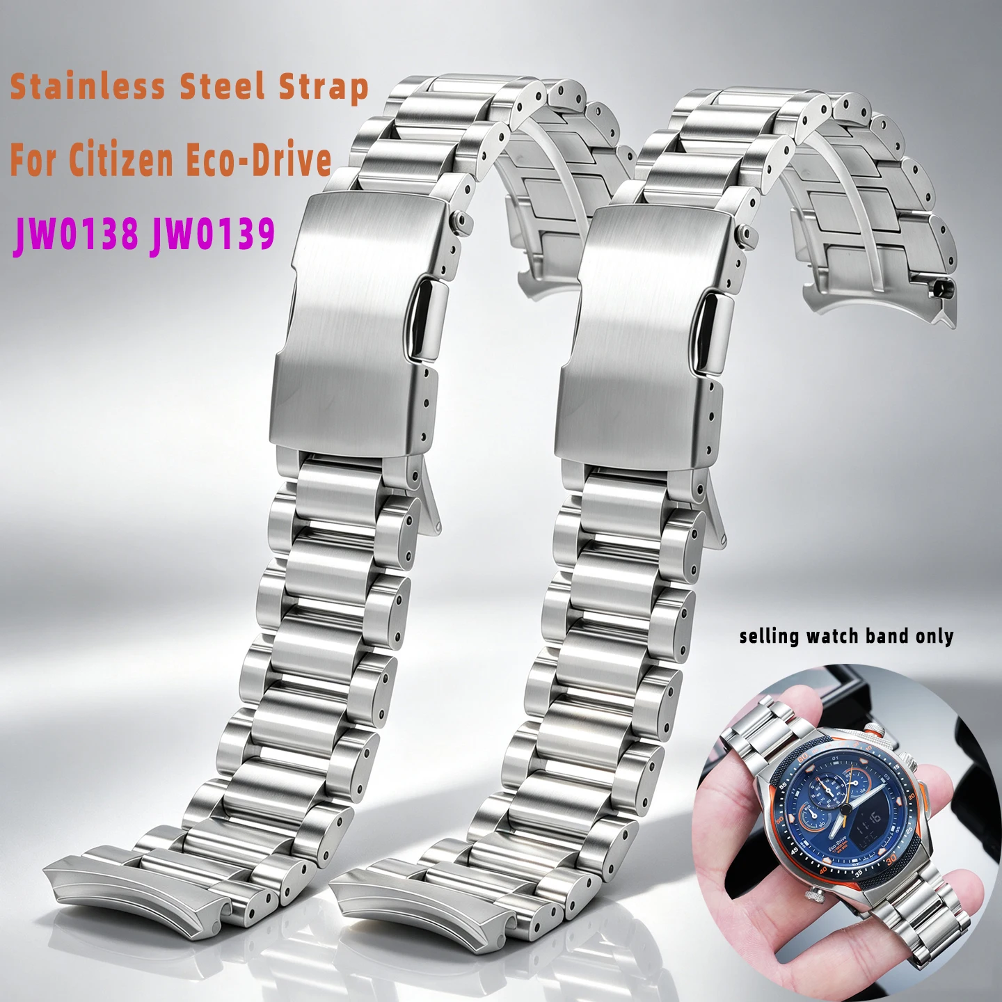 For Citizen Eco-Drive JW0138 JW0139 Steel band Stainless Steel Bracelet for JW0149-10L JW0148-12L Men's watch accessories ﻿