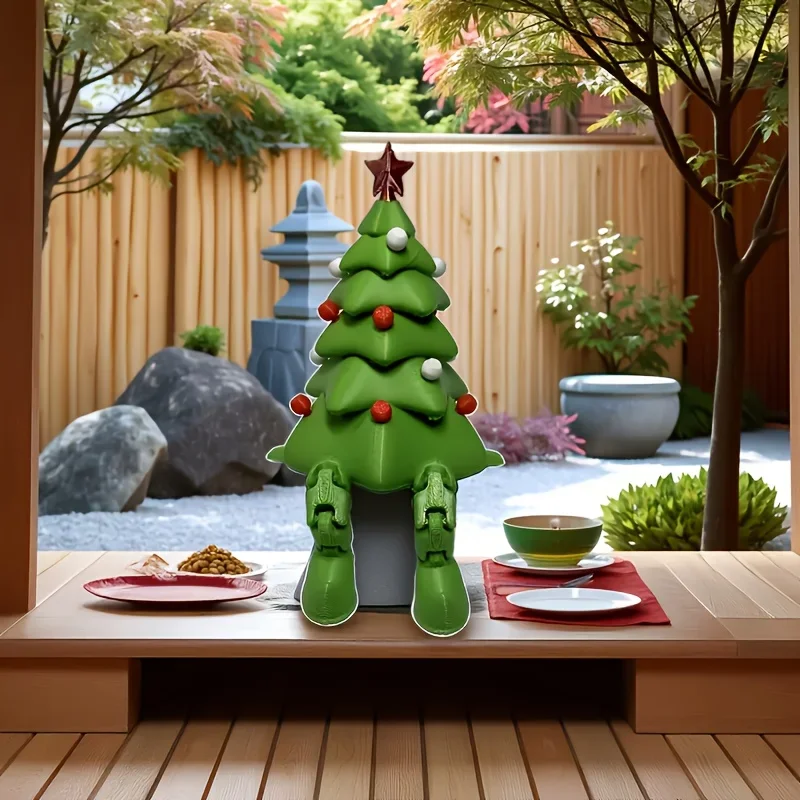 زينة شجرة عيد الميلاد المبتكرة ثلاثية الأبعاد المطبوعة يدويًا، مناسبة لعيد الميلاد، يمكن استخدامه لتزيين المكاتب والسيارات والداخل. #4