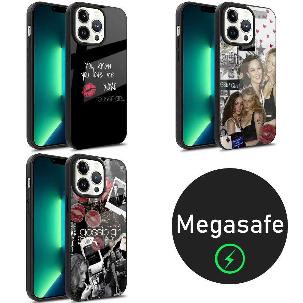 G-Gossip Girl Design Art Phone Case For iPhone 15,14,13,12,11,Plus,Pro,Max Mini Magsafe Magnetic Wireless Charging