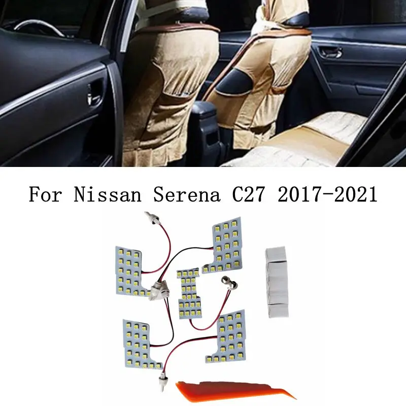 for Nissan Serena C27 Suzuki Landy 2016~2020 Night Interior Lights Room Update Roof light LED Reading Lamp Canbus Bulbs White