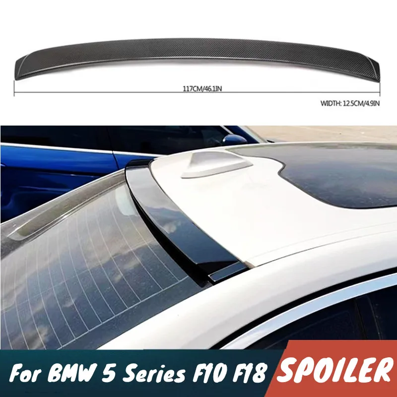 

For 2011-2017 BMW 5 Series F10 F18 520i 528i 535i 530i 525i ABS Plastic Rear Roof Window Trunk Lid Car Spoiler Wings Accessories