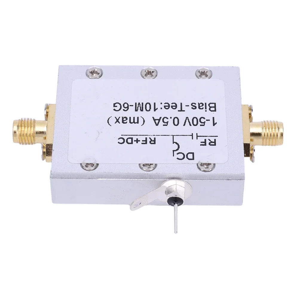 

DC 1-50V Coaxial Feed RF Broadband 10MHz-6GHz Radio Frequency Microwave Coaxial Bias Low Noise Amplifier Module