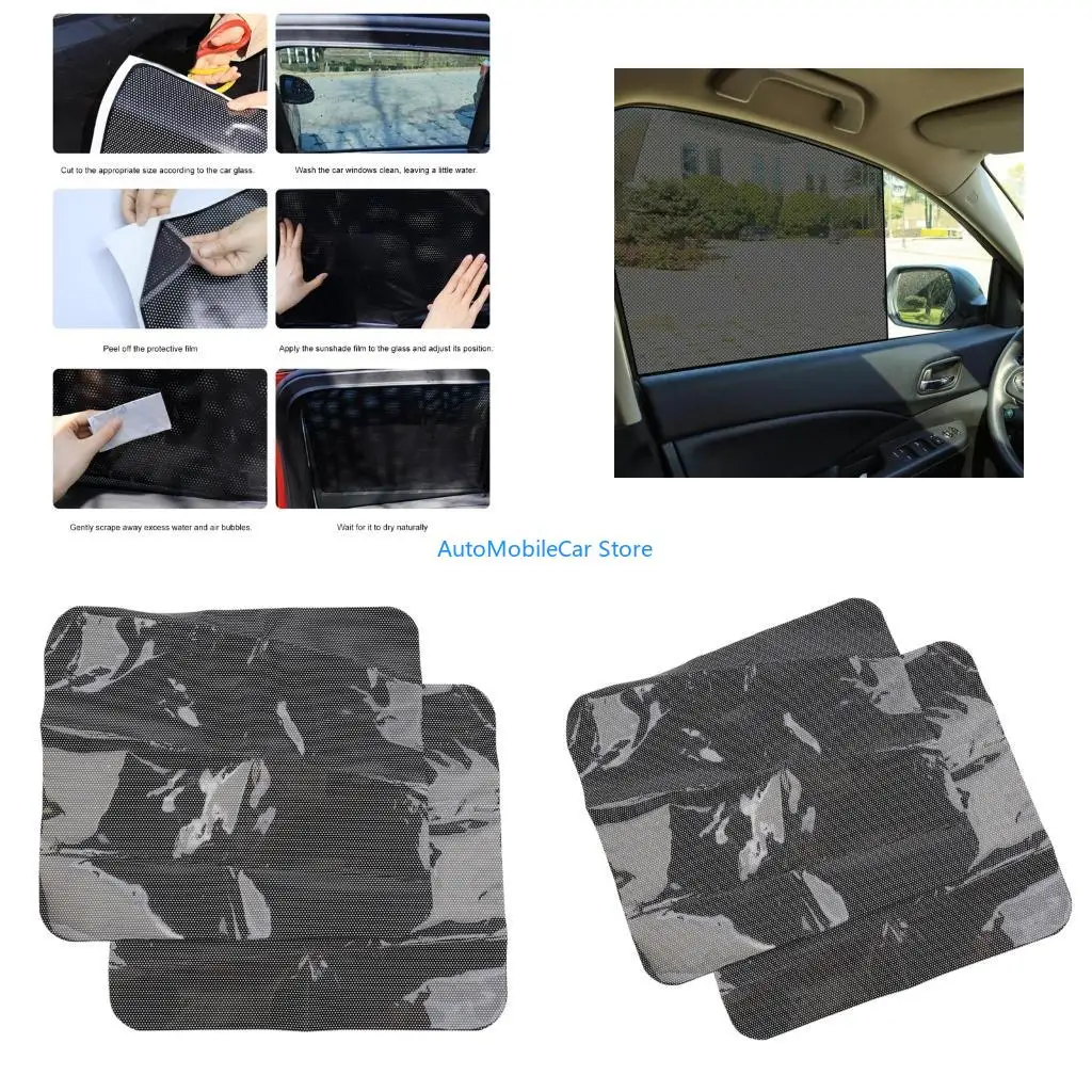 G8TE Static Cling Film Car Window Sunshade Privacy Protections for Car Interiors