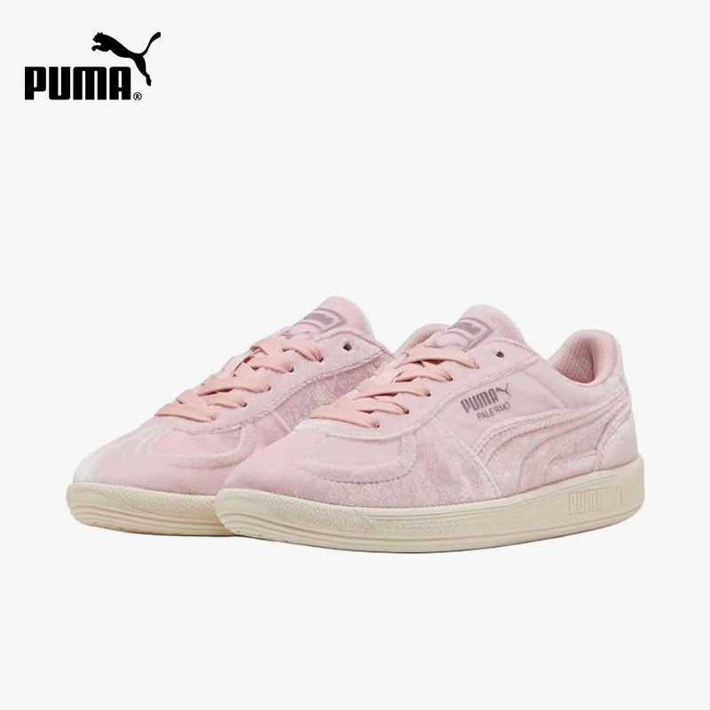 Puma genuine Palermo Velvet women's pink low top suede sports shoes 403351-01