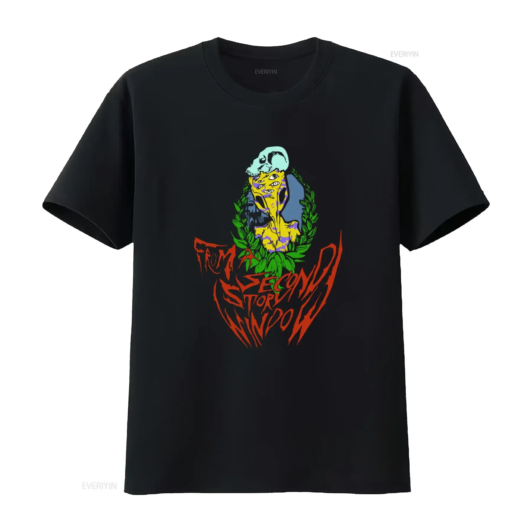 FROM A SECOND STORY WINDOW Alien MySpace Post Hardcore Band T Shirt for Men and Women vintage Washed Comfortable Unisex graphic