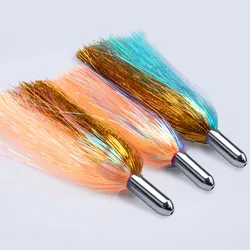 15cm/22g Islander Lures Big Game Lures Metal Trolling Lure Hair Bait Jet Head Tuna Lure Marlin Bait Deep Sea Trolling Bait