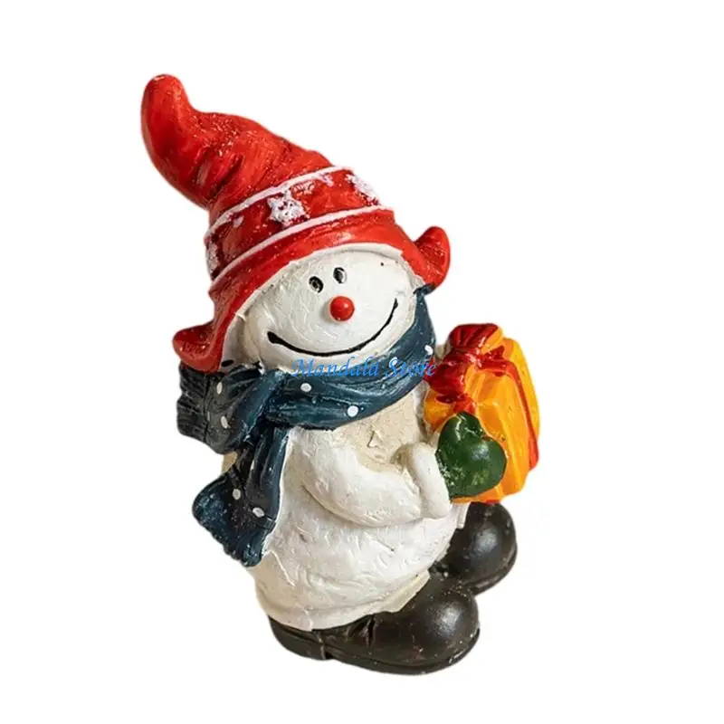 U2JC Christmas Santa Clauses Statues Decorative Holiday Figurines Ornament for the Mantles,Bookshelf,or Tabletop Home Decors