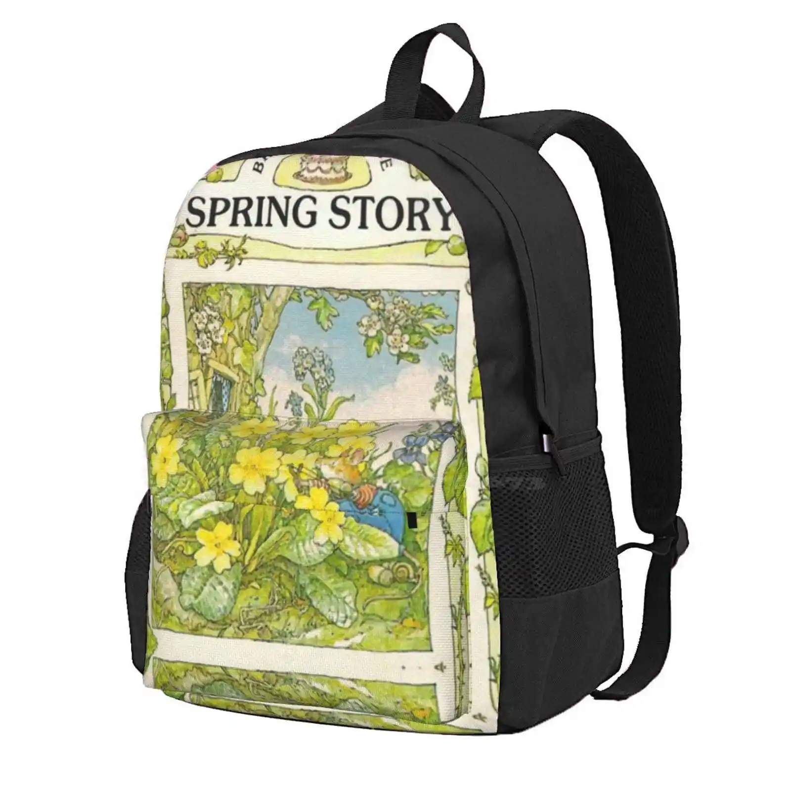 Brambly Hedge Spring Story Hot Sale Schoolbag Backpack Fashion Bags Brambly Hedge Autumn Art Leaves Autumn Spring Story Flowers