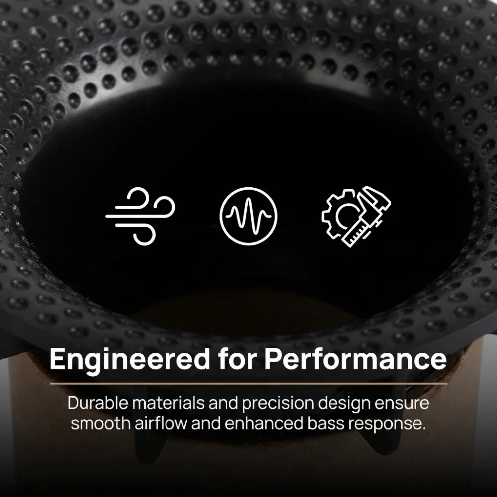 

2PCS 52mm Inner Hole E302 Speaker Port Tubes 72mm x 118mm for 6-8 Inch Speakers Bass Enhancer Speaker Cabinet Port Tube