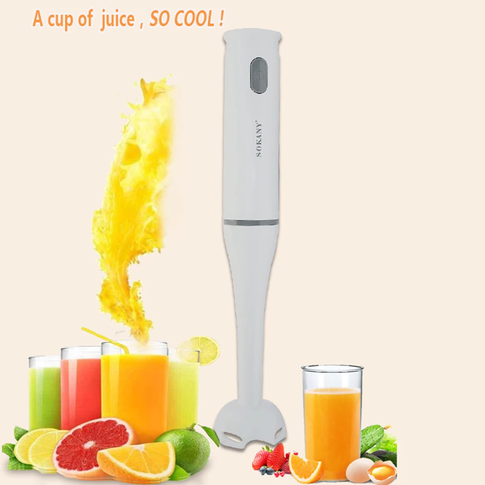 Electric Stirring Rod Machine, Double Stirring Blades, Portable and Easy To Control The Grip, Suitable for Vegetables, Baby Food