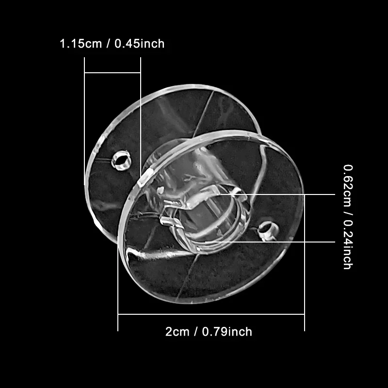 30pcs Plastic Sewing Bobbins for Sewing Machine Transparent Empty Spools Universal Threads Bobbins DIY Sewing Accessories