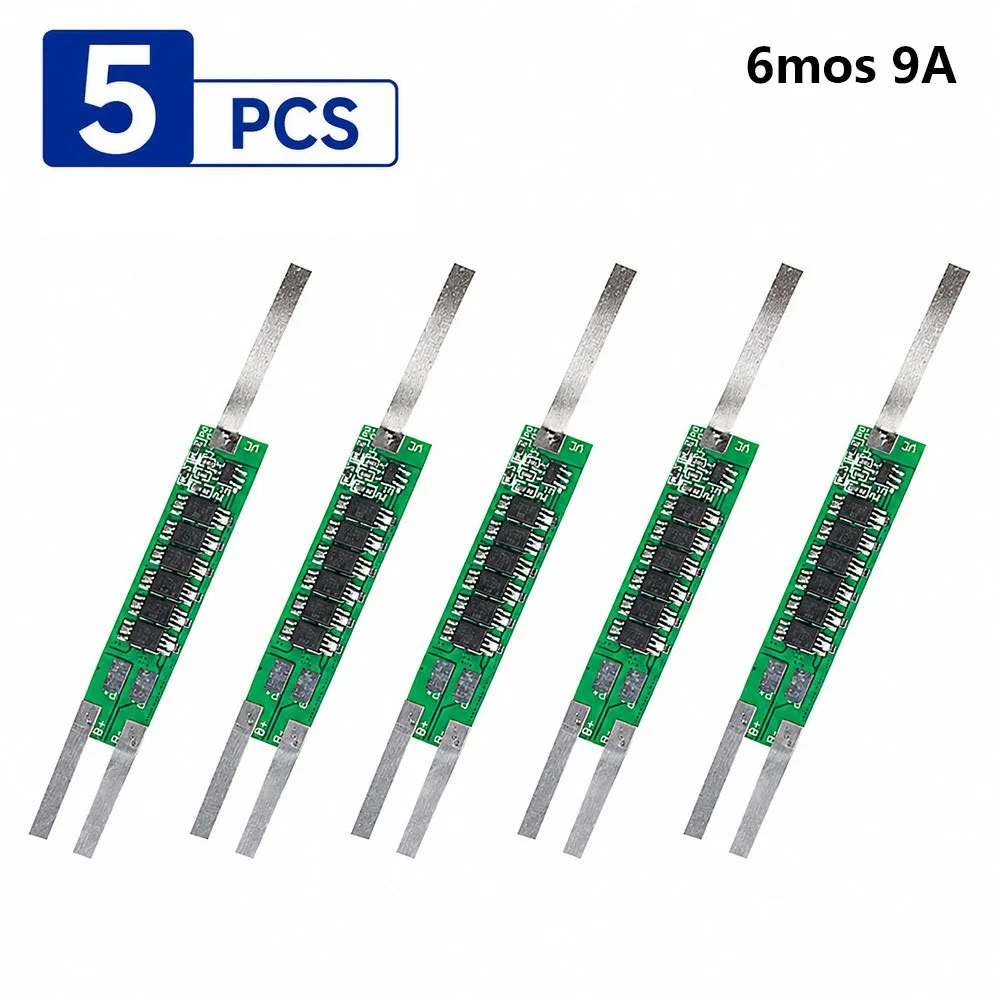 5Pcs 2S 7.4V Battery Protection Board MOS Nickel Strip 2A-9A Multi-Current BMS 18650 Li-ion Protection Module