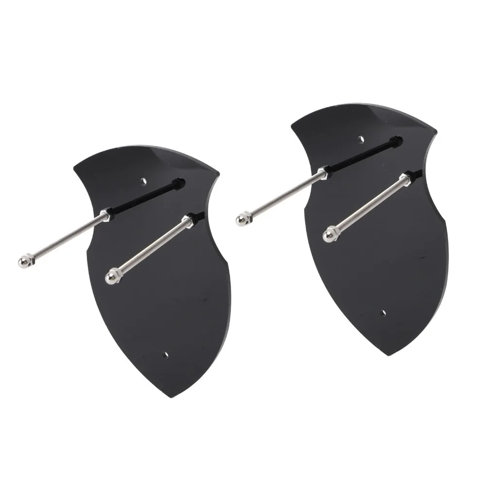 2Pcs Acrylic Sword Holder Rack 15x9.5cm Different Colors Wall Mounted Sword Holder Acrylic Sword Hanger Office Decoration